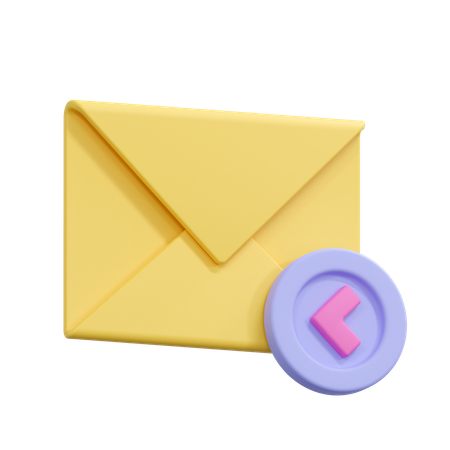 Mail Replay  3D Icon