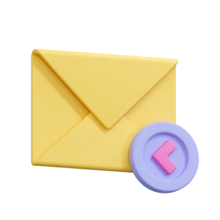 Reply Email Illustration 3D Icon