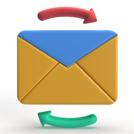 Mail Replay  3D Icon