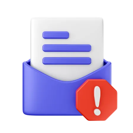 Mail Report  3D Icon