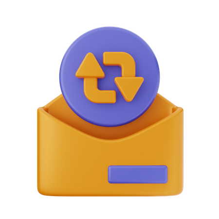 Restauração de e-mail  3D Icon