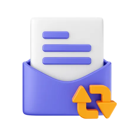 Mail Restore  3D Icon