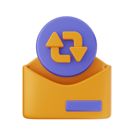 Mail Restore  3D Icon