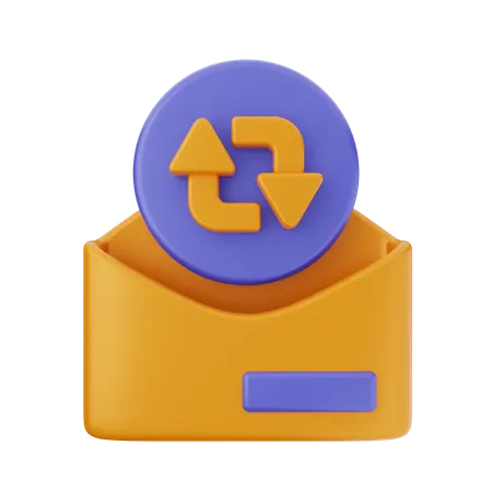 Mail Restore  3D Icon