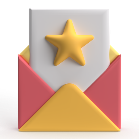 Mail Review  3D Icon