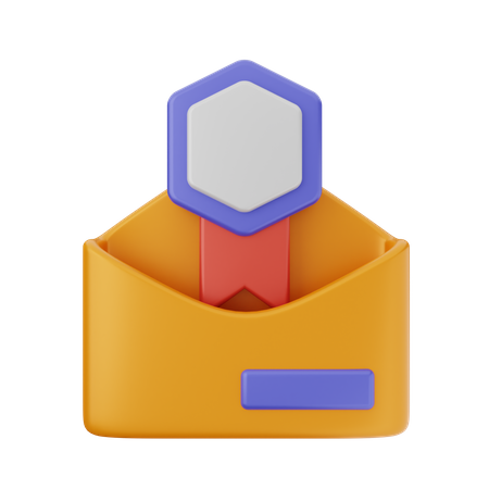 Mail Reward 3D Icon