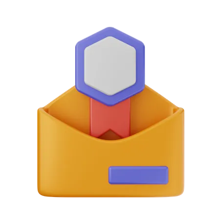 Mail Reward 3D Icon