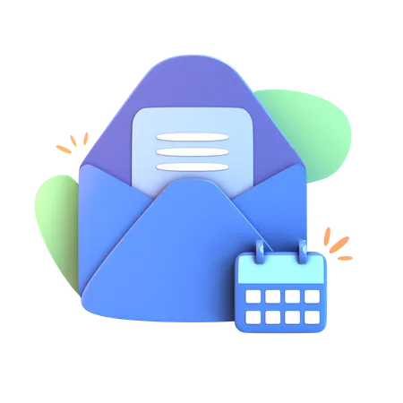 Mail Schedule  3D Icon