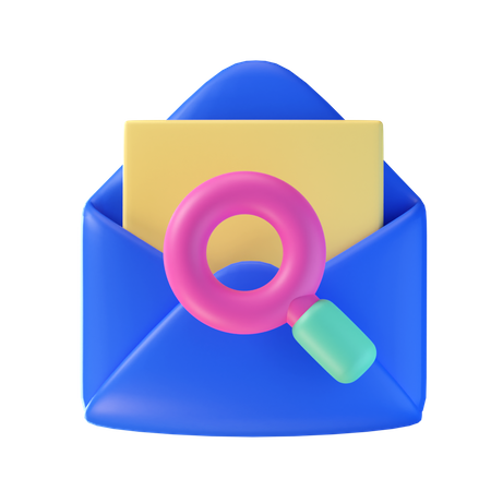 Mail Search  3D Icon