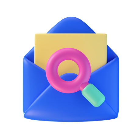 Mail Search  3D Icon