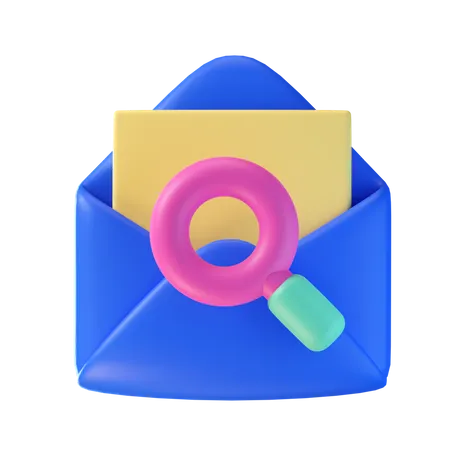 Mail Search  3D Icon