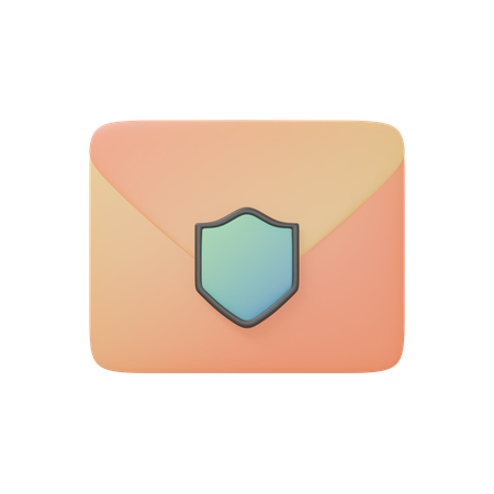 Mail Security  3D Icon