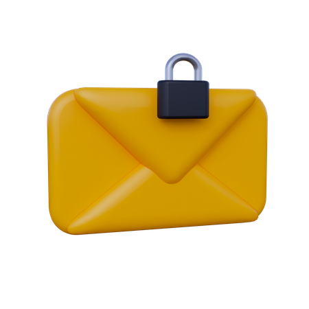 Mail Security  3D Icon