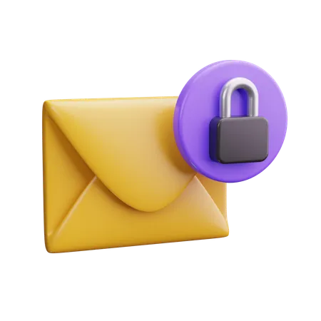 Mail Security  3D Icon