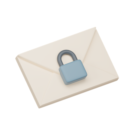 Mail Security  3D Icon