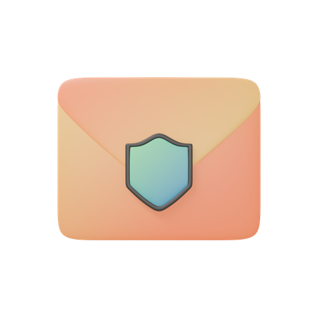 Mail Security  3D Icon