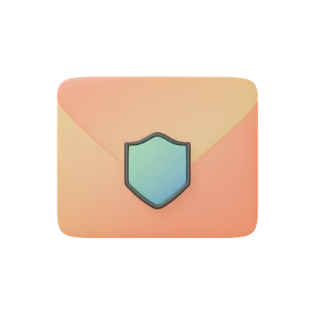 Mail Security  3D Icon