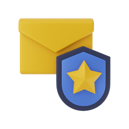 Mail Security 3D Illustration