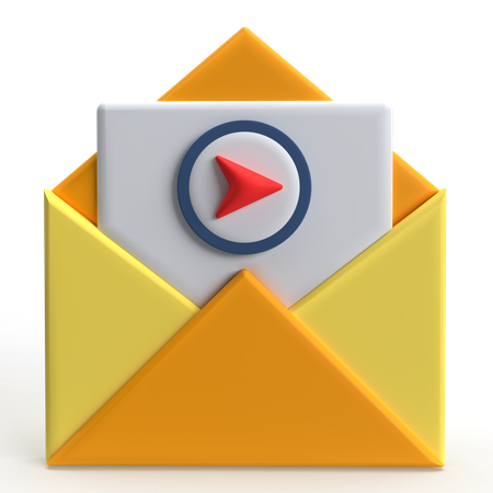 Mail Send  3D Icon