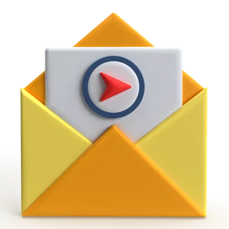 Mail Send  3D Icon