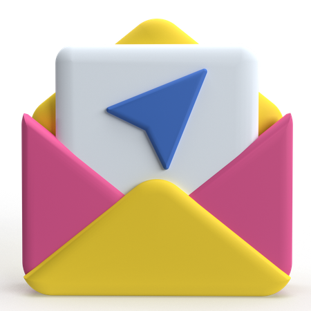 Mail Send  3D Icon