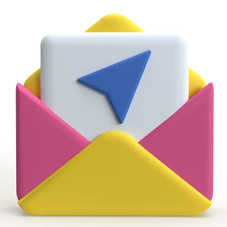 Mail Send  3D Icon
