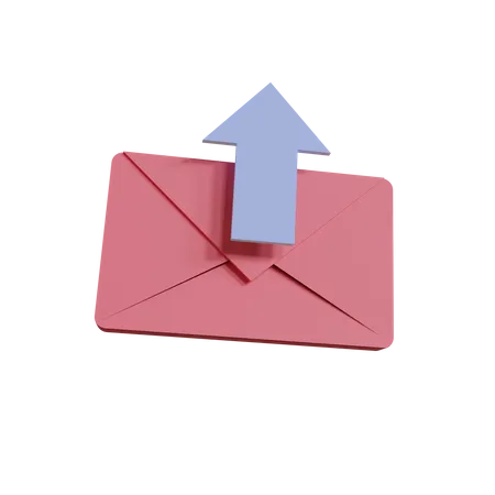 Mail Send  3D Illustration