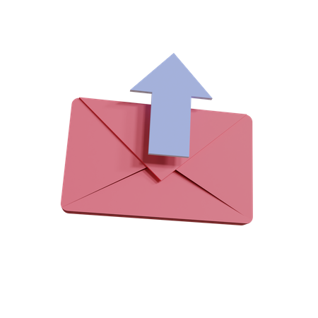 Mail Send 3D Illustration
