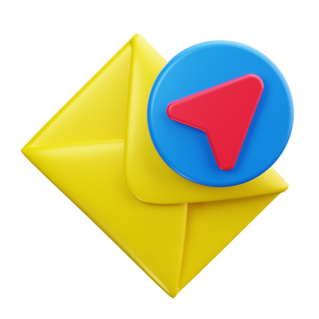 メール送信  3D Icon