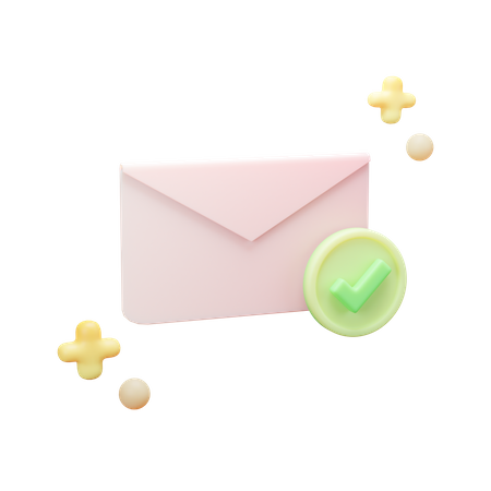 Mail sent  3D Illustration