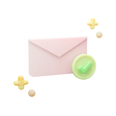 Mail sent  3D Illustration