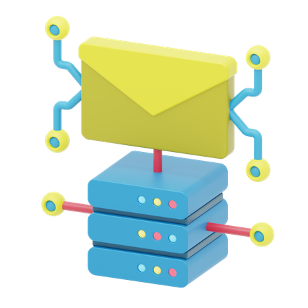 Mail Server  3D Icon