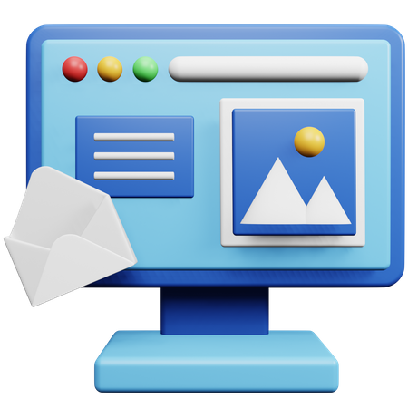 Mail Service 3D Icon