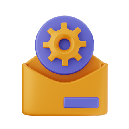 Mail Setting  3D Icon