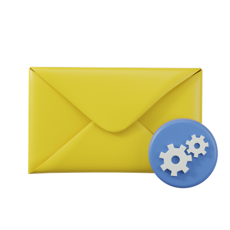 Mail Setting  3D Icon