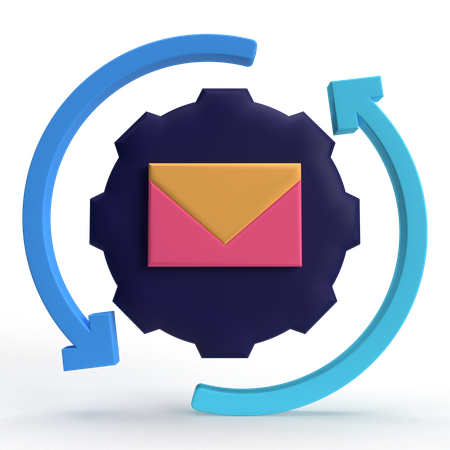 Mail Setting  3D Icon