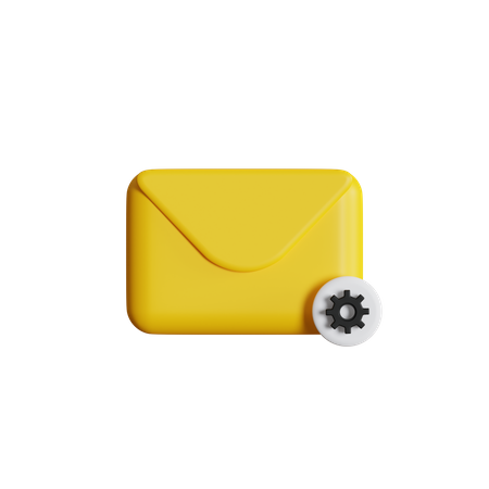 Mail Setting  3D Icon