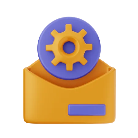 Mail Setting  3D Icon
