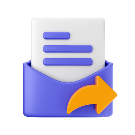 Mail Share  3D Icon