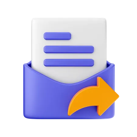 Mail Share  3D Icon