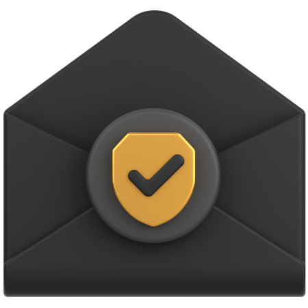 Mail Shield  3D Icon