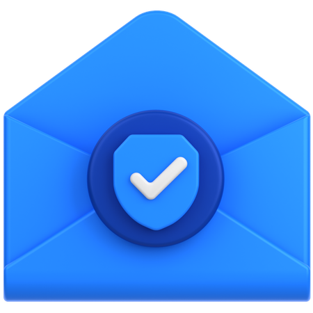 Mail Shield  3D Icon