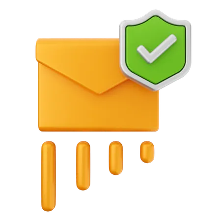 E-Mail-Sicherheitsschutz  3D Icon