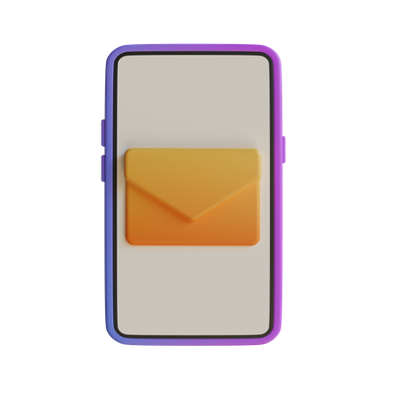 Mail Smartphone  3D Icon