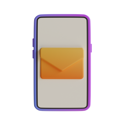 Mail Smartphone  3D Icon