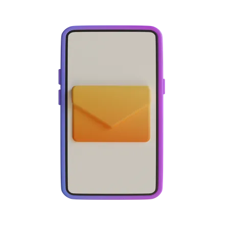Mail Smartphone  3D Icon