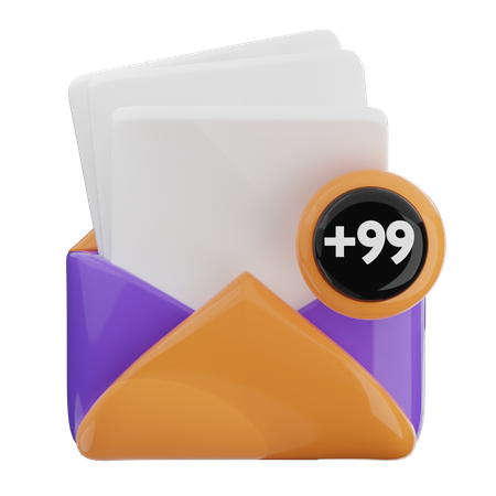 Mail Spam  3D Icon