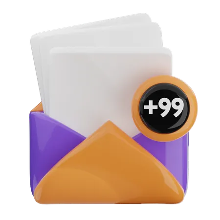 Mail Spam  3D Icon