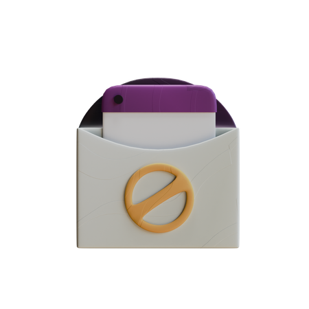 Mail Spam  3D Icon