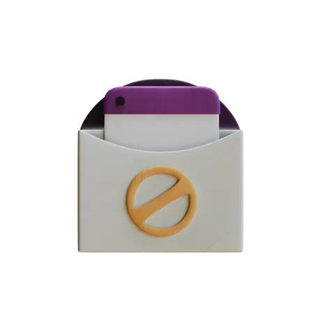 Mail Spam  3D Icon